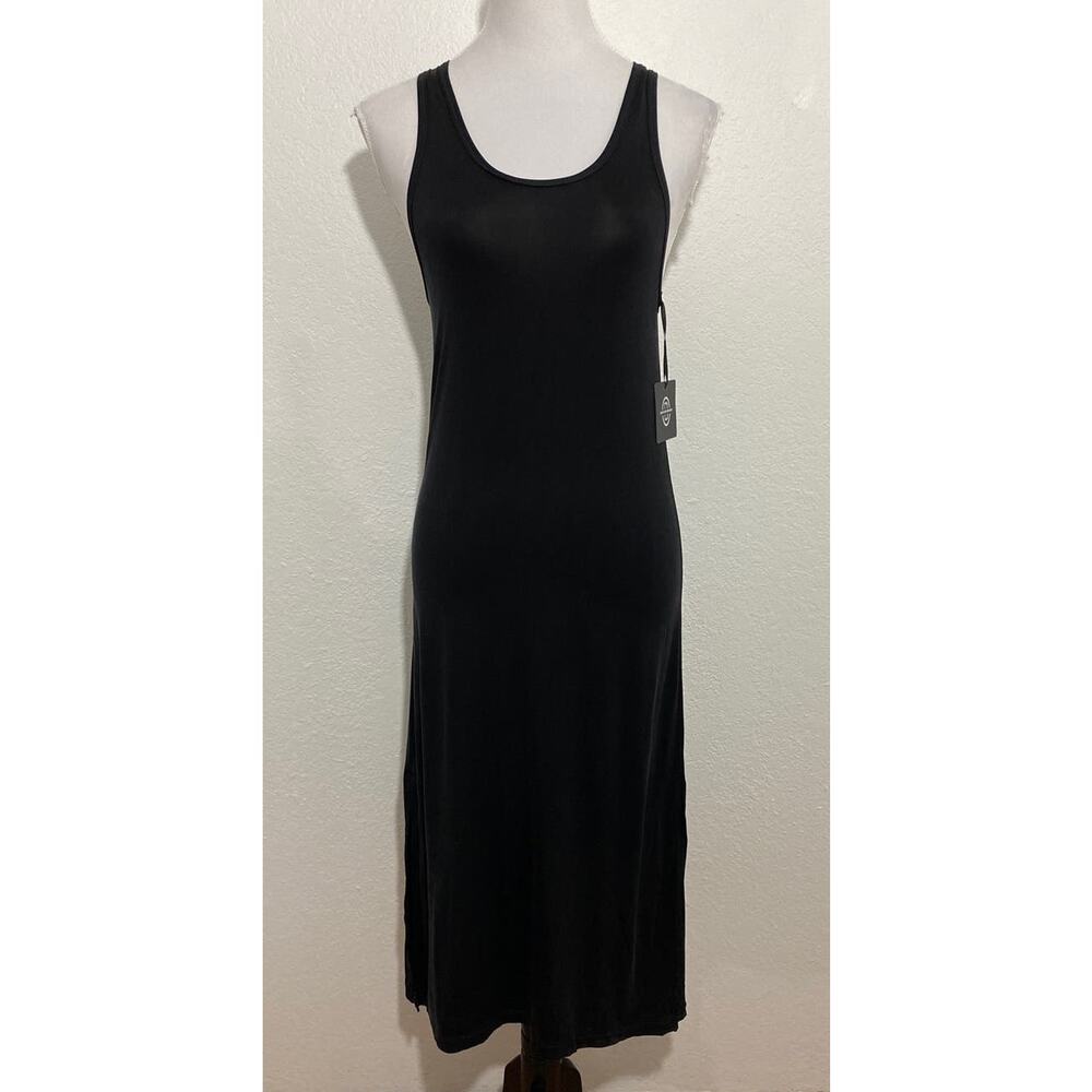NWT DYI Size XSmall Black Day to Night Dress Racer Back Cupro Fabric Athleisure